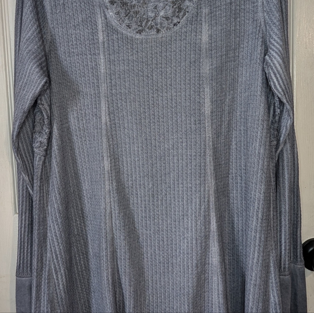 One World Women's‎ Gray Long sleeve Top 0066 - Picture 3 of 3